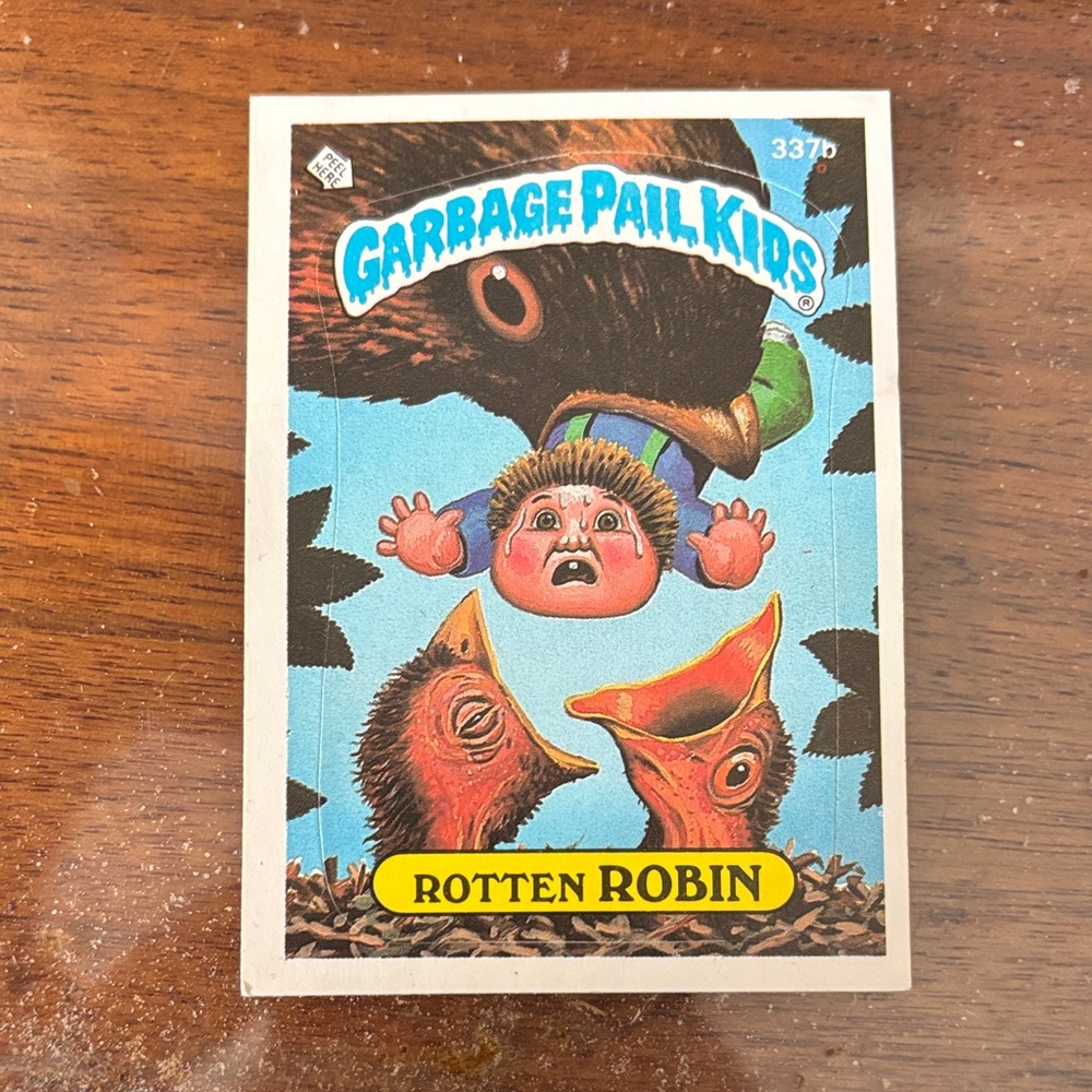 1987 Topps Garbage Pail Kids GPK Series 9 B #337b Rotten Robin NM/MT